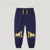 Autumn Cartoon Embroidery Sweatpants for Boys - European & American Style