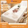 Luxurious Waterproof, Oil-Proof, Anti-Scalding PVC Tablecloth for Rectangular Coffee Tables