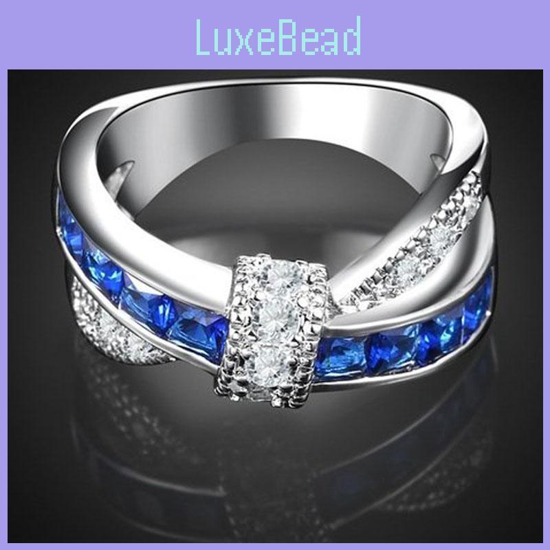 Геометрическое медное кольцо с потрясающим дизайном креста из циркония в нескольких элегантных цветах