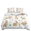 Three-Piece Bunny Cartoon Children'S Quilt Cover Digital Printing Kit Bedding Batch