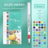 Acrylic Marker Pens for Primary School Students - Draw with Vibrant Colors, Waterproof and Quick-drying.