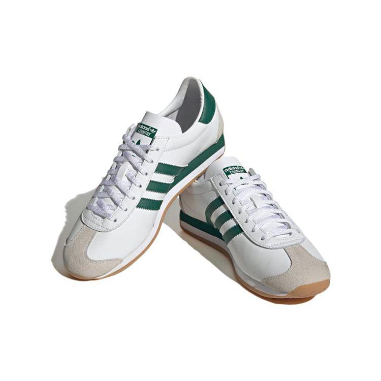 adidas Белые студенческие зеленые кроссовки унисекс Country OG Cloud IF2856