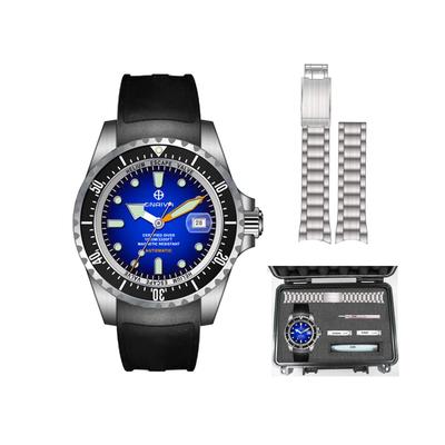 Автоматические часы для дайверов 1000 м Сапфировое стекло Мужские часы с ремешком для самостоятельной сборки и набором инструментов