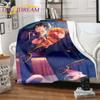 Sasaki and Miyano Flannel Blankets Anime Throw Blanket for Bed Livingroom Sofa Campus Cartoon Blankets Homosexual Love Blanket
