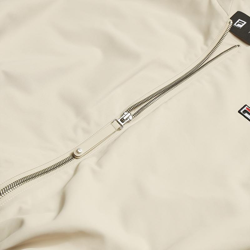 Fila Теннисная Мода Минималистичный Классический Ретро Спортивный Повседневный Удобный Теплый Свободный Короткий Хлопковый Пиджак Женские куртки Абрикосовый A11W613904FBG