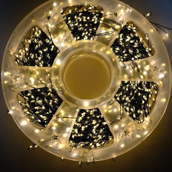 Светодиодная гирлянда из медной проволоки, водонепроницаемая, 8 режимов, светодиодная гирлянда-бусы, рождественская фея, для крыши, свадьбы, вечеринки, улицы, помещения, сада, дерева