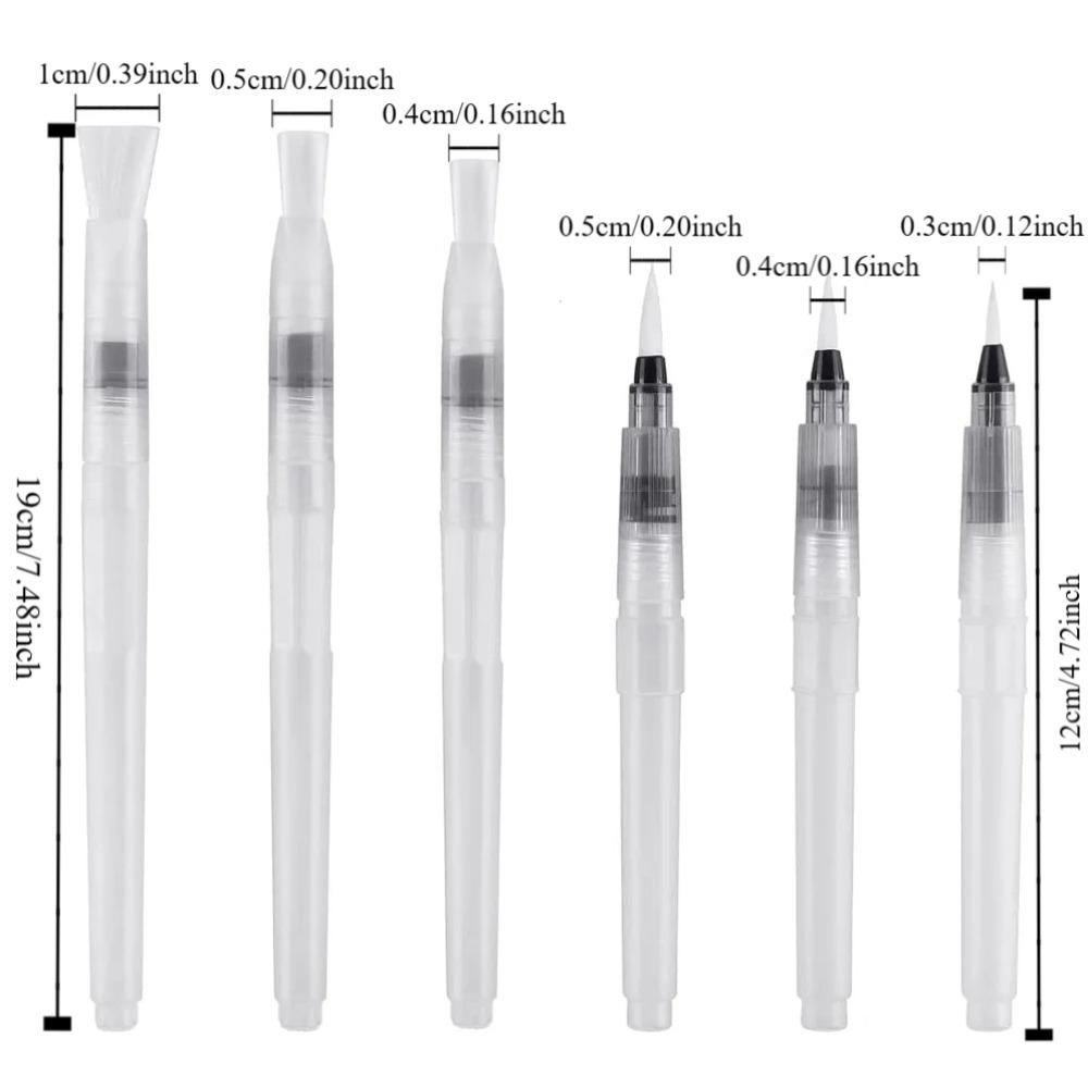 Easy To Use Refillable Paint Brush Water Pen Soft Watercolor Brush Ink Pen Beginners