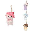 Amuse Sheep Plush Doll Keychain With Super Soft Short Plush For Teen Accessories