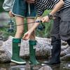 Couple Men's and Women's Thick-soled Bundle Water Mouth Rain Boots Outdoor Camping Sea Fishing High Waterproof Shoes New Rain Shoes Men's