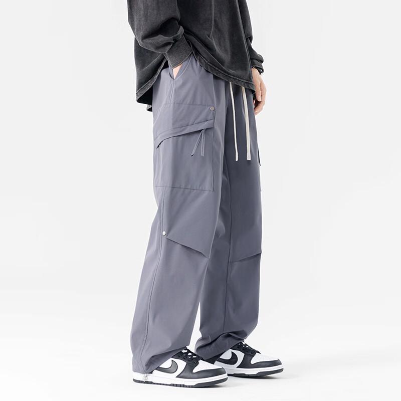 Wassup Sohot Men's Casual Cargo Straight Pants