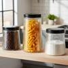 Glass Containers For Loose Products With Lid 1.4 L / 1 L / 700 Ml 3 Pcs.