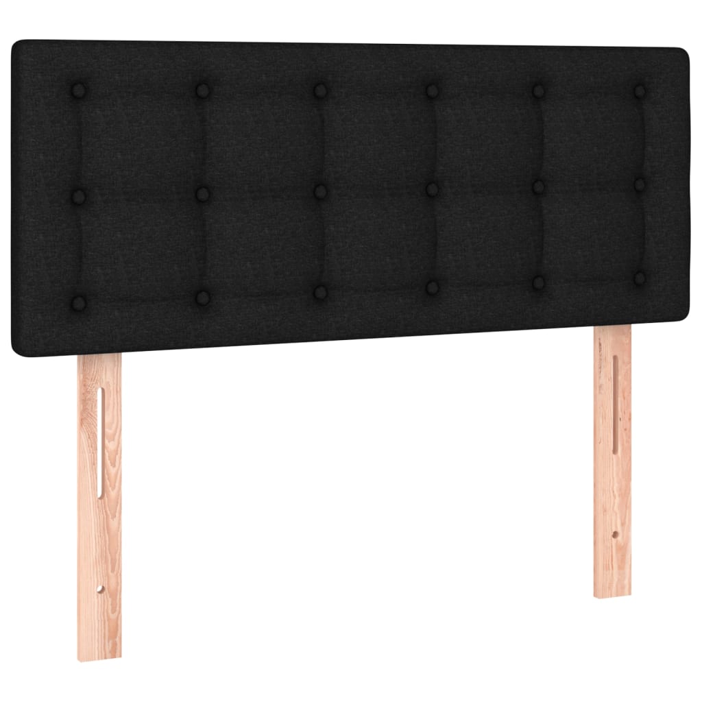 Box Spring Bed with Mattress Black 80 x 200 cm Fabric