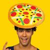 Друзья Шляпа с картошкой фри на Хэллоуин Забавный персонализированный обруч для волос с тако Желтая ткань Креативная шляпа-пицца Вечеринка