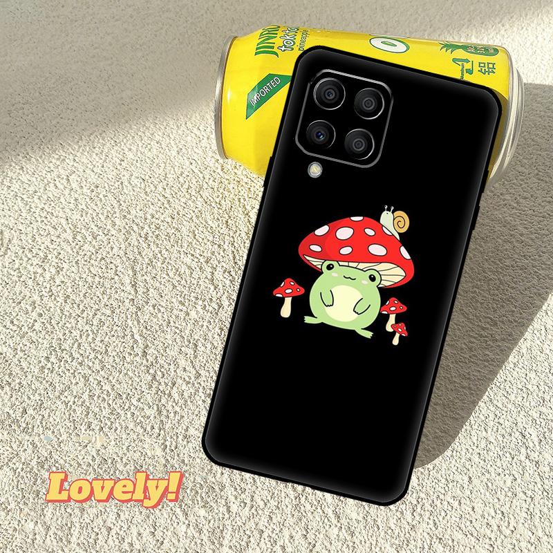 Милый Чехол-Лягушка с Грибом Для Samsung Galaxy M52 M36 M06 M16 M56 M33 M15 M55 M31 M13 M12 M14 M53 M32 M35 M34 M54