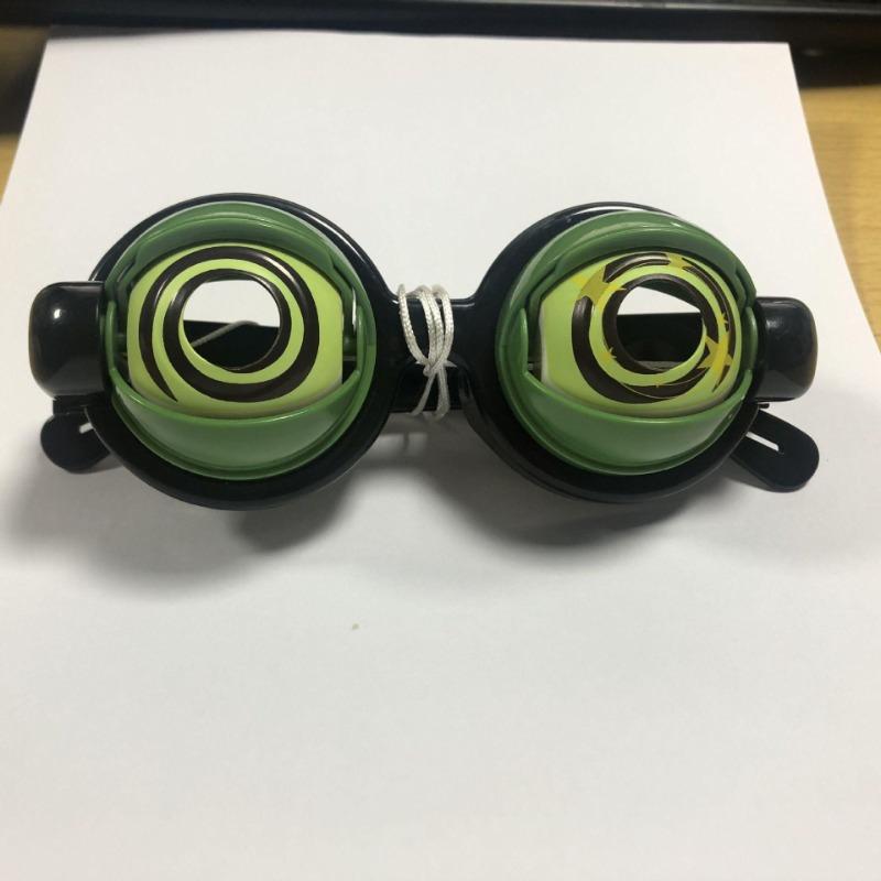 Трюк на Хэллоуин Потяните за веревочку Мигающие сумасшедшие очки Новинка Розыгрыш Селфи Видео Жуткие песчаные скульптуры Игрушки