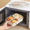2/3 Grids Portable Divided Bento Box Microwave 304 Stainless Steel Lunch Box For Children Student Leak-proof Lunch Container