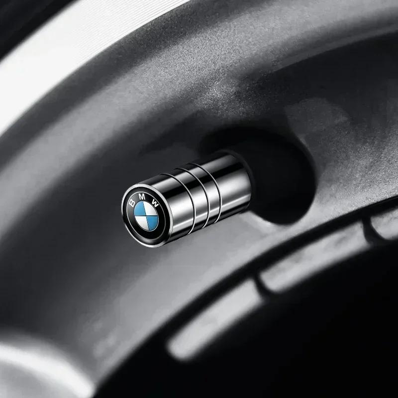 BAGU8 4pcs Car Badges Wheel Tire Valve Stem Caps Auto Accessories For BMW M Performance E36 E60 E90 X2 X1 X3 X5 E46 E39 E70 M3 M5 M6