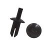 ACROPIX Splash Guard Fasteners Universal 5mm Hole Diameter Rivet Retainer Black Universal Black 30pcs