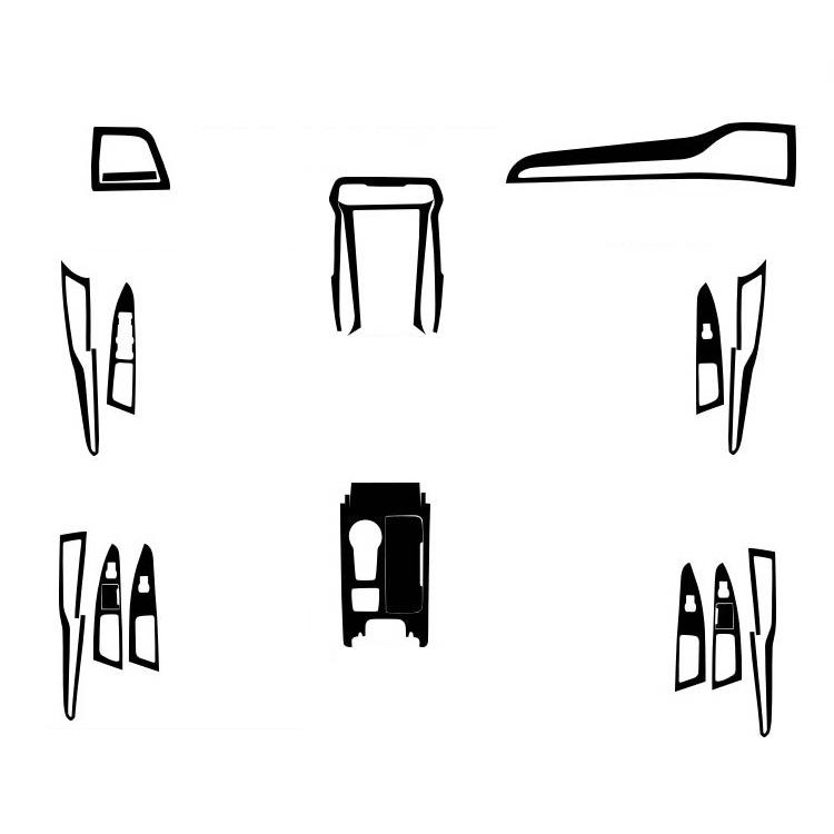 Carbon Fiber Stickers for Mondeo Interior: Center Console & Gear Shift Decoration