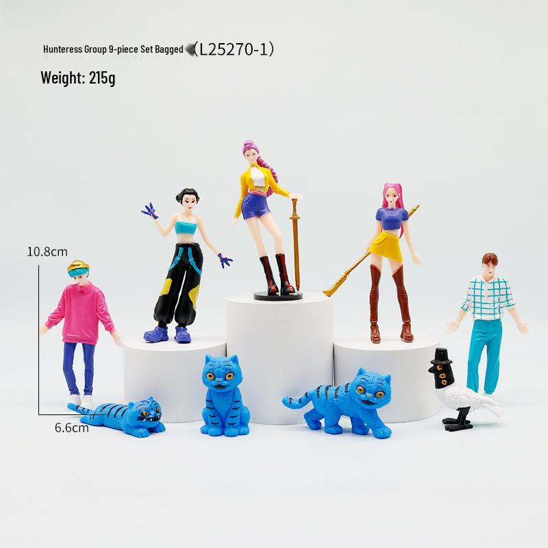 Плюшевый охотник на демонов K-pop: Аниме Модель Звездного Тигра для Трансграничной Торговли