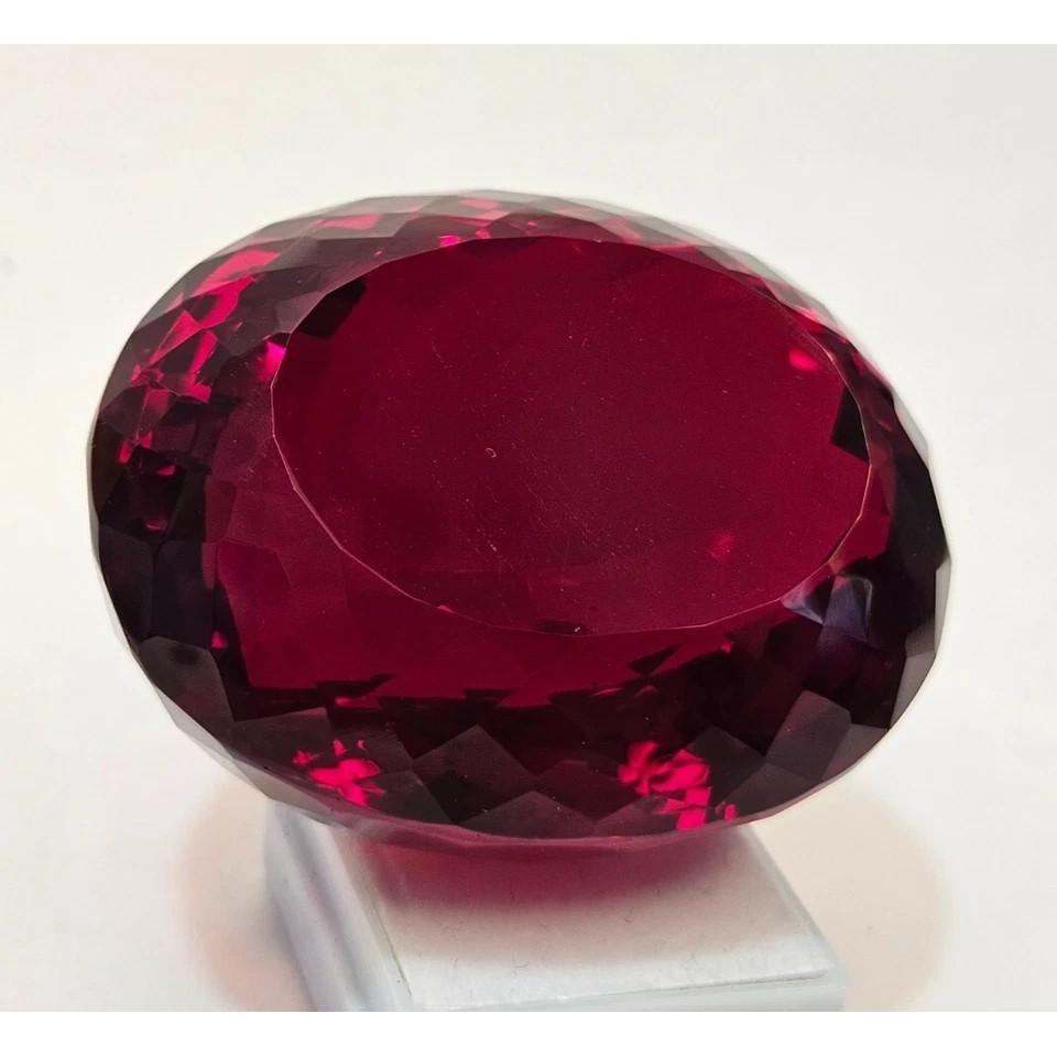Stunning Red Topaz Natural Oval Cut Certified Loose Gemstone