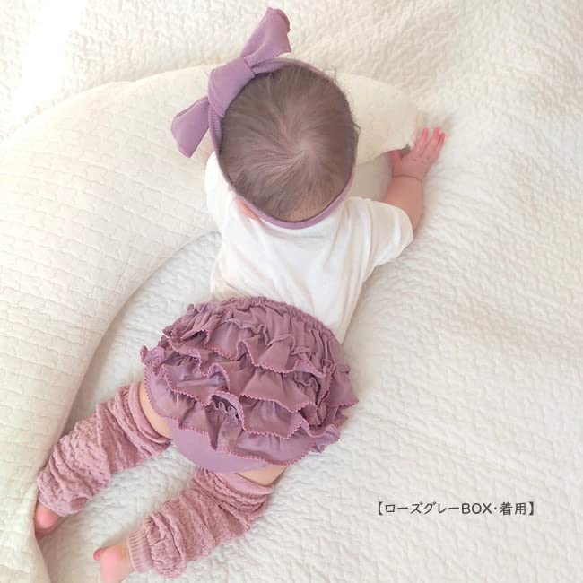 Kufuu Baby Gift for Picot Bloomers in a Box Made in Japan Girls (Moss Pink)