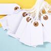 100Pcs Hanging Tags with Attached Reinforced Holes Elastic String Design Widely Used DIY Writable Labels