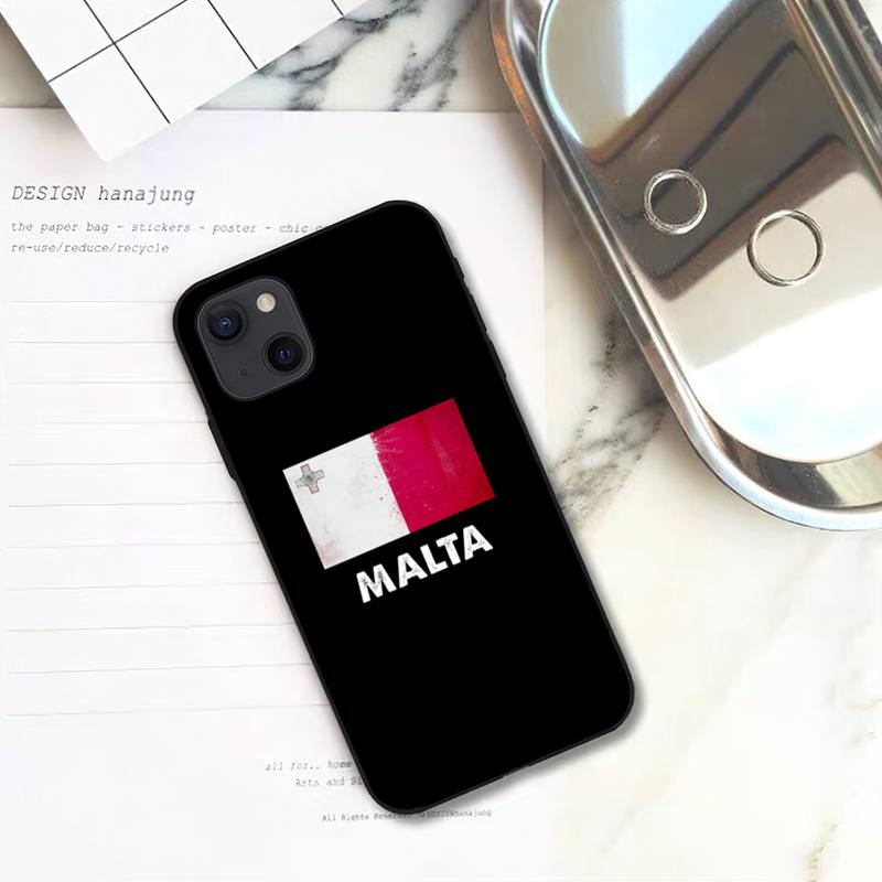 Чехол для телефона с флагом Мальты для iPhone 11 12 Mini 13 Pro XS Max X 8 7 6s Plus 5 SE XR Shell
