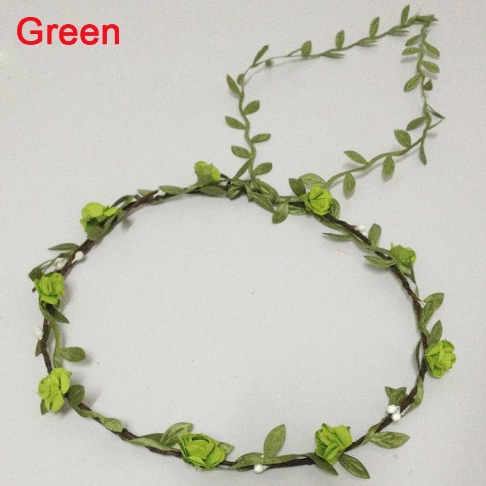 Adjustable Bride Flower Bohemian Garland Bridesmaid Headdress Headbands