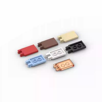 20 шт. MOC 30350 Плитка модифицированная 2x3 с 2 зажимами для деталей конструктора DIY Образовательные Технические Детали Игрушки