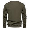 European and American Men's Spring Autumn Long Sleeve Solid Color Sweatshirt Fashion Casual Loose Fit Crew Neck Pullover