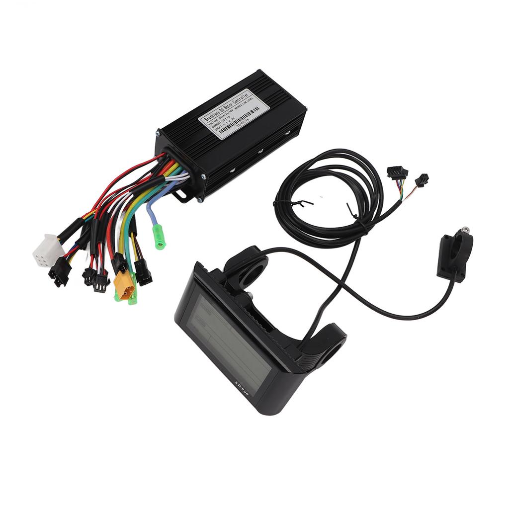 Комплект контроллера электродвигателя велосипеда 26A DC 24V 36V 48V Теплоотвод ЖК-дисплей Панель Бесщеточный