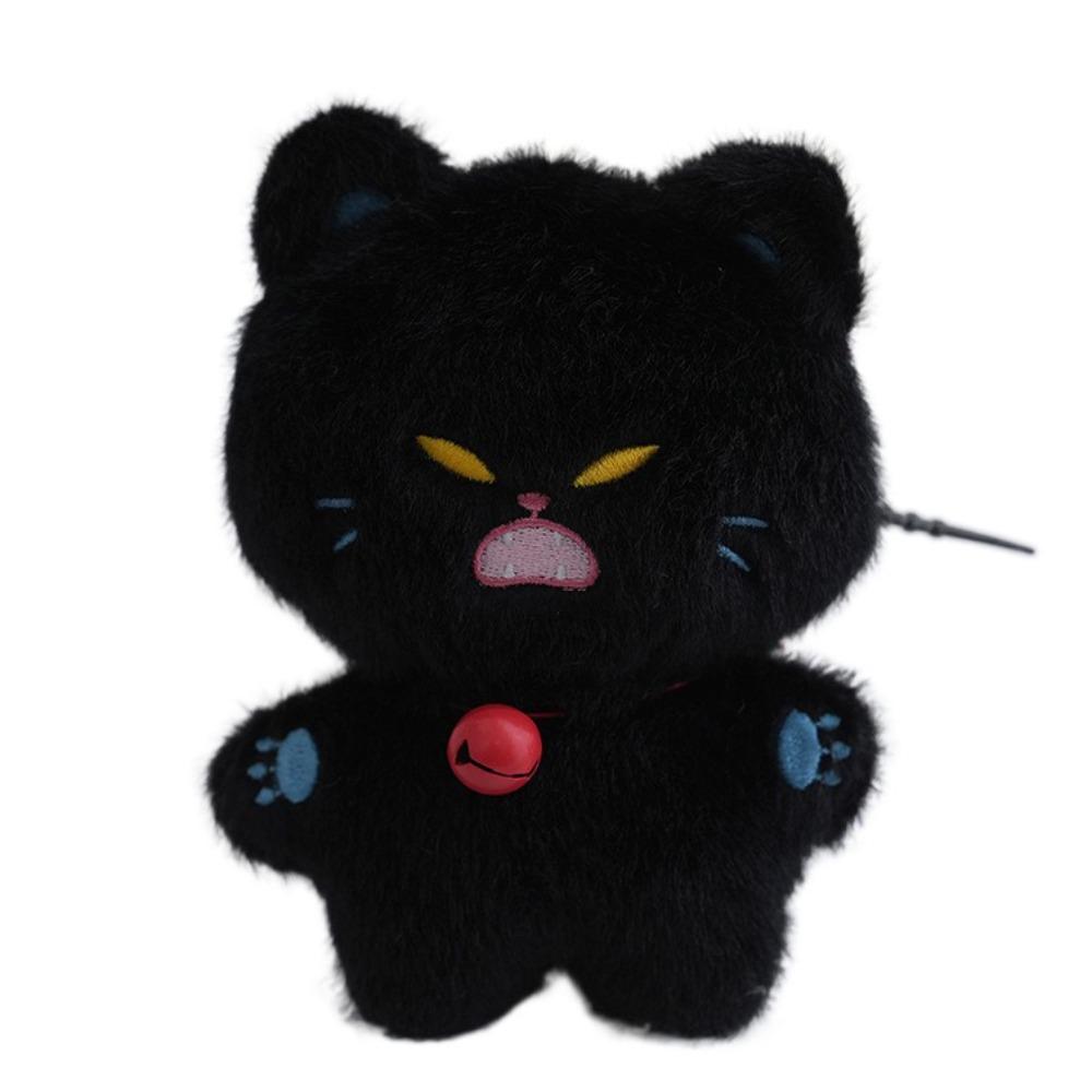 Stuffed Cat Doll Pendant Bell Cat Plush Pendant Doll Keyring Cat Plush Toy Keychain Birthday Gifts