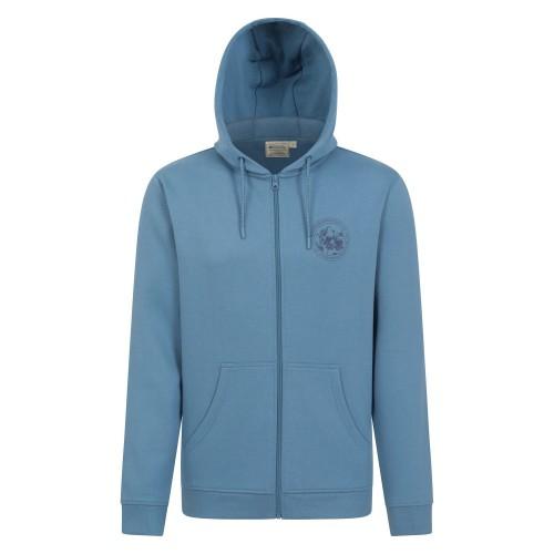 Mountain Warehouse Mens Circle Mountain Drawcord Full Zip Hoodie
