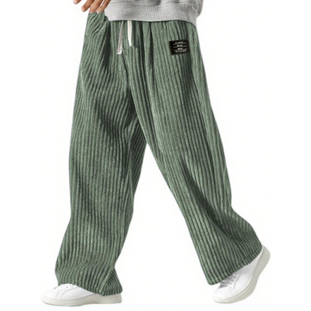 Мужская Мода  Досуг  Средняя Посадка  Длинный Стиль  Повседневные Брюки