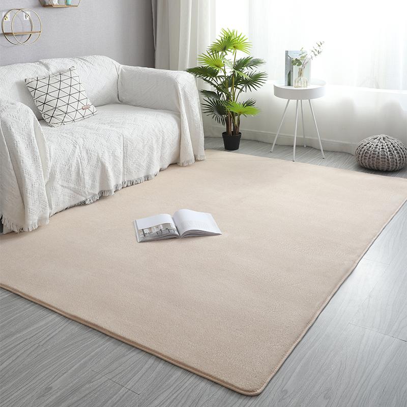 Розовый ковер из кораллового бархата для гостиной, короткий плюшевый коврик для спальни, напольный коврик, ковер для домашнего декора для детской комнаты, ковер бесшумный, влагостойкий