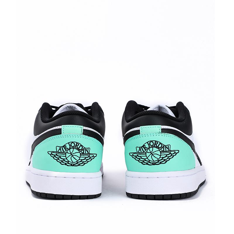 Jordan Air Jordan 1 Low Винтажные Баскетбольные Кроссовки Мужские Черно-Зеленые 553558-131(Team59-SBOX)