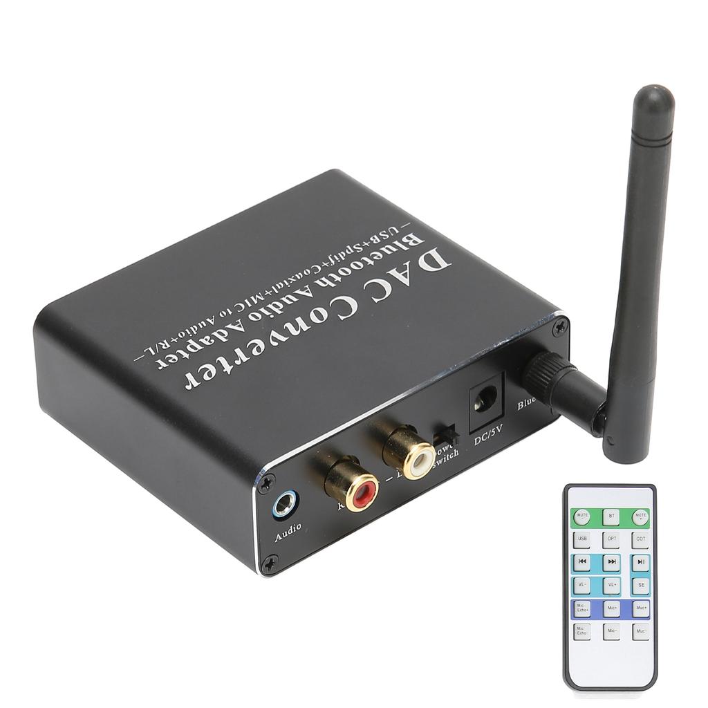 DAC Converter Professional Coaxial SPDIF Optical Input RCA 3.5 Mm Output DAC Bluetooth Adapter