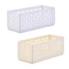 Storage Box Foldable Stackable Organizer with Ventilated Hollow Design Space Saving Storage Bin for Household Travel