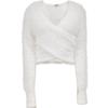 ONLY Women's Elegant V-Neck Short Knit Sweater