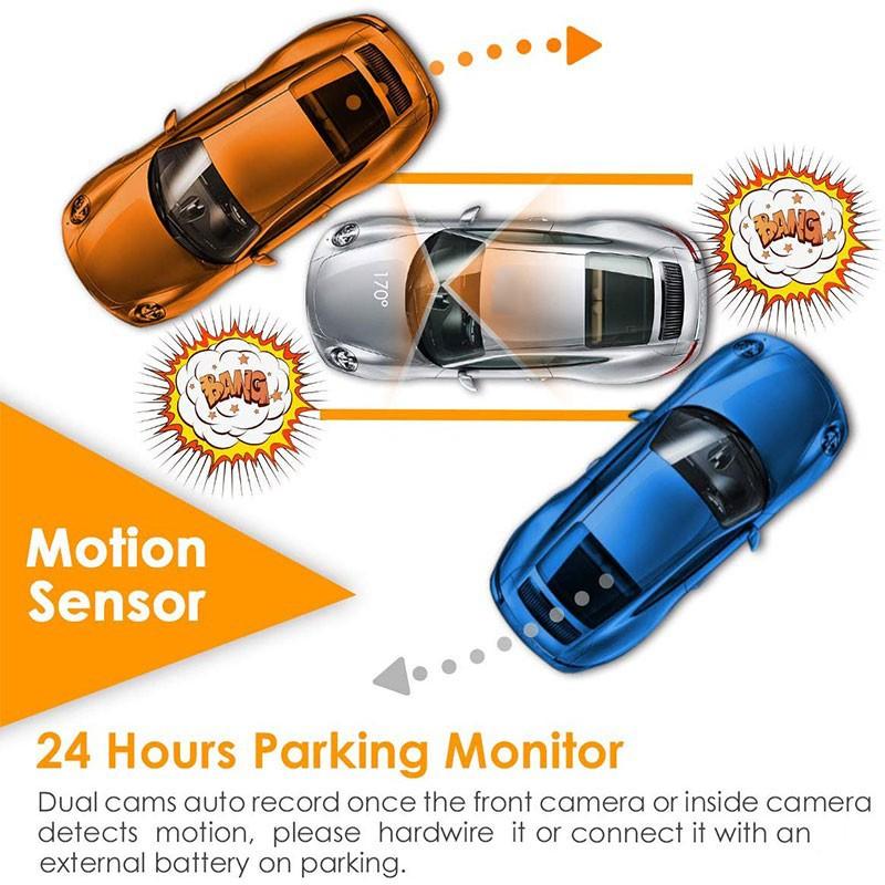 Car DVR Dash Cam 1080P Video Recorder Center Console 170 Angle Night Vision Car Recorders Cycle Recording Dash Camera Video Registrator