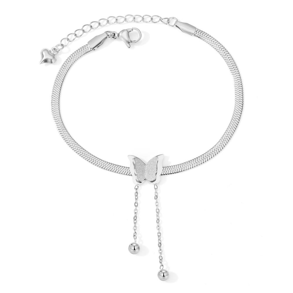 Tassel Snake Bone Chain Bracelet Charming Girl Fashion Butterfly Bracelet Gold Elegant Versatile Party Gift Jewelry