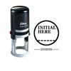 INITIAL Round Self Inking Office Stationary Stamp Shiny 20mm Rubber