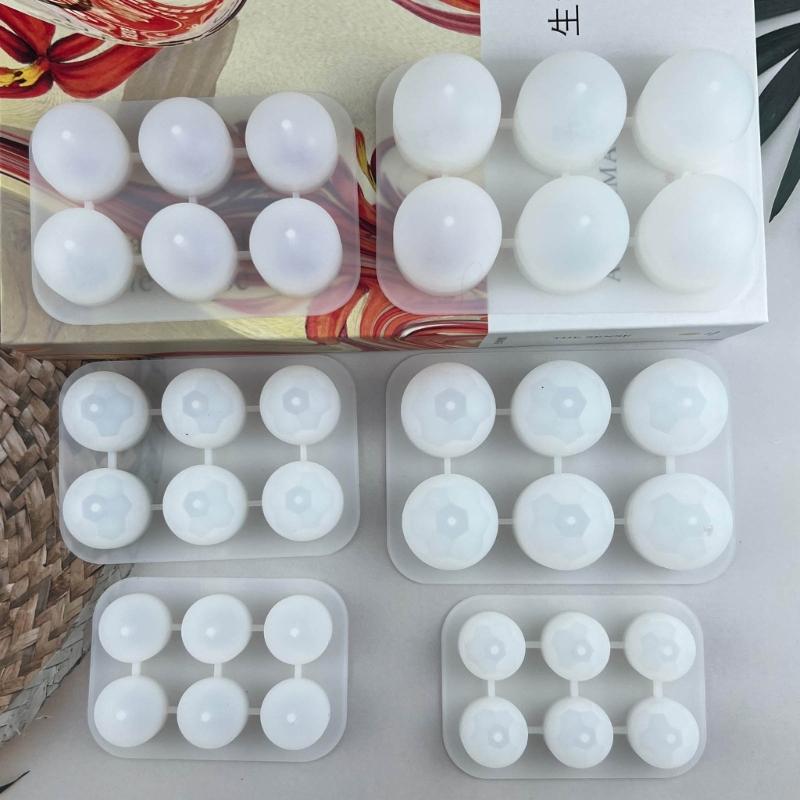 Круглая силиконовая форма для бусин с отверстиями для подвесок для изготовления ювелирных изделий, подвесок, браслетов. Форма для изготовления бусин. Инструмент для поделок своими руками.