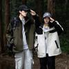 Mountain Couple Jacket Spring and Autumn Outdoor Casual Loose Color Matching Tooling Hooded Jacket Top