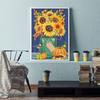 5D Diy алмазная живопись, набор для вышивки крестом с множеством подсолнухов, полная алмазная вышивка, мозаика, художественная картина, декор из стразов, подарок