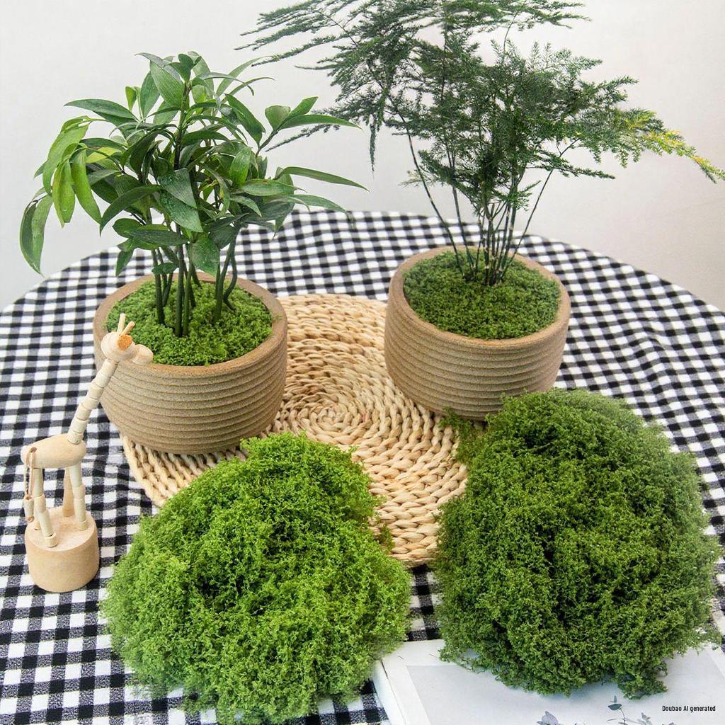 Artificial Simulation Moss Grass for Landscaping and Potted Arrangements