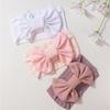 New Children's Headband, Cute Solid Color Bow Baby Headscarf, Thin and Comfortable Children's Hair Accessories