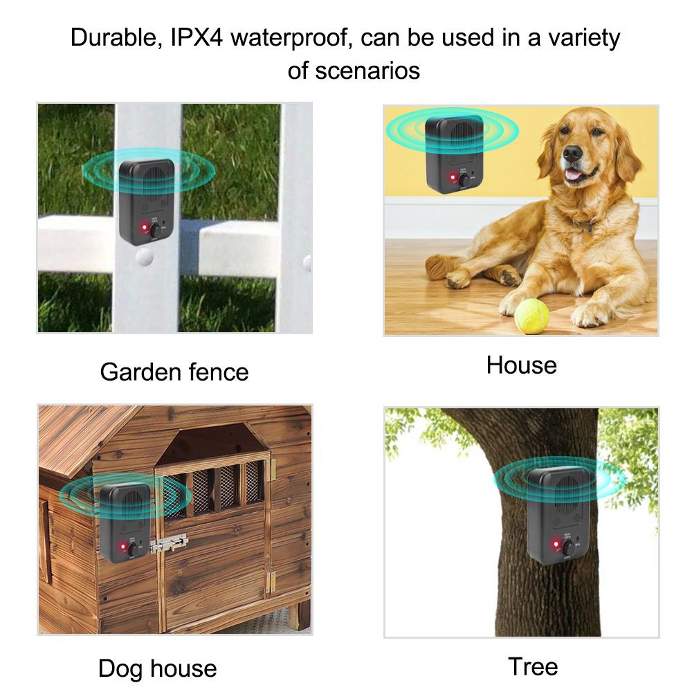 Устройство против лая, перезаряжаемый ультразвуковой подавитель лая, отпугиватель собак для улицы, отпугиватель домашних собак