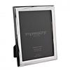 Impressions 999 Silver Geometric Photo Frame 5 X 7 Wood Back Made In Italy